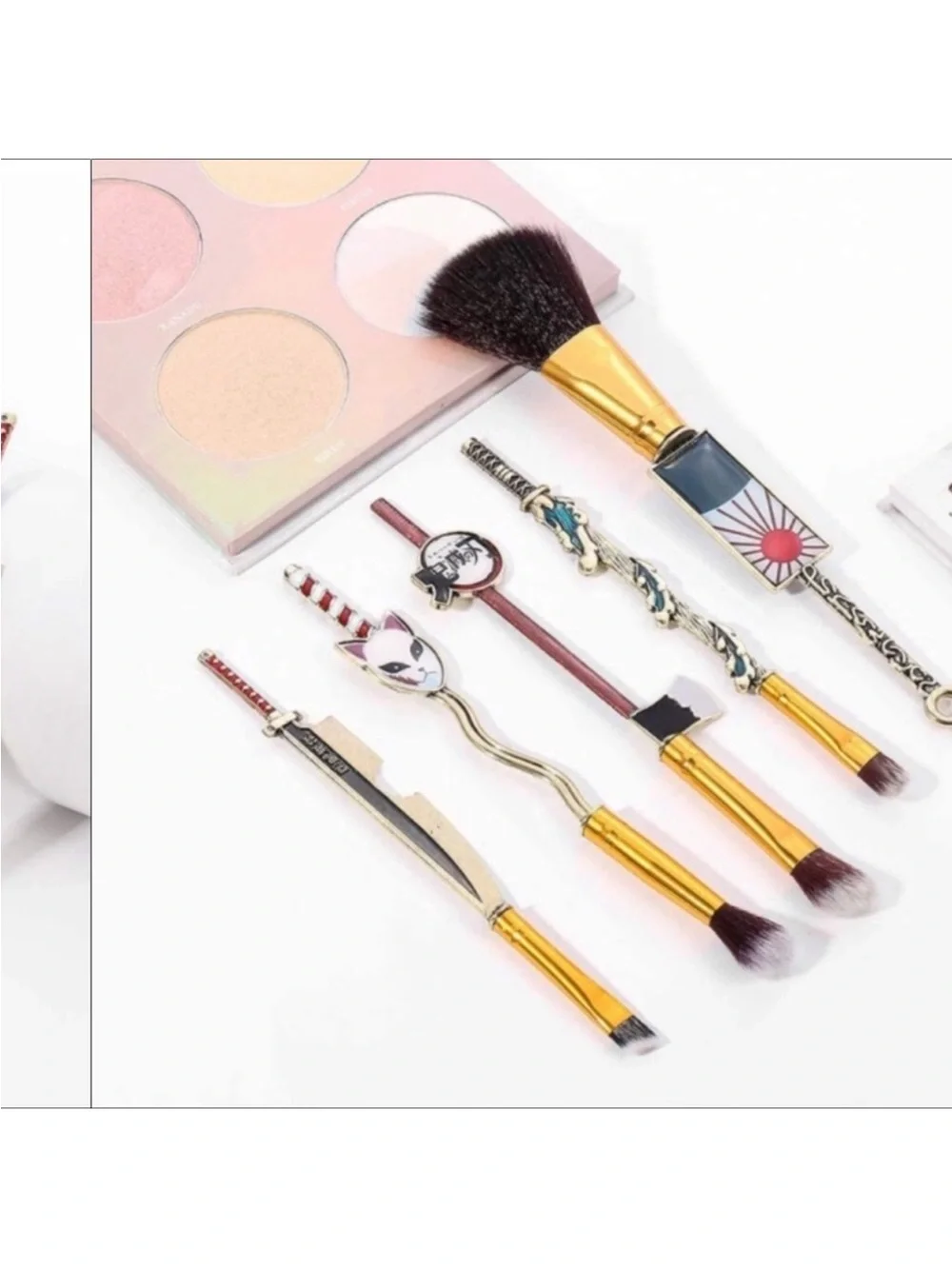 Demon Slayer Makeup Brush Set 5pcs Anime